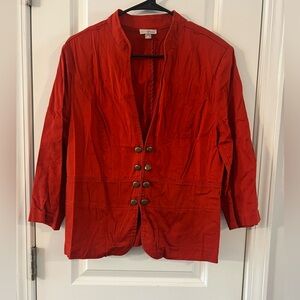 Roz & Ali Vibrant Red Blazer